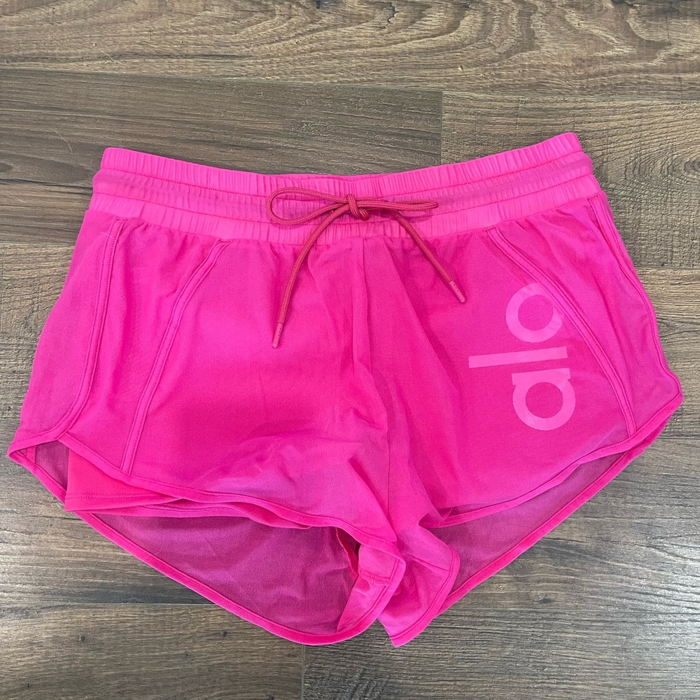 Alo Yoga Pink Ambiance Shorts